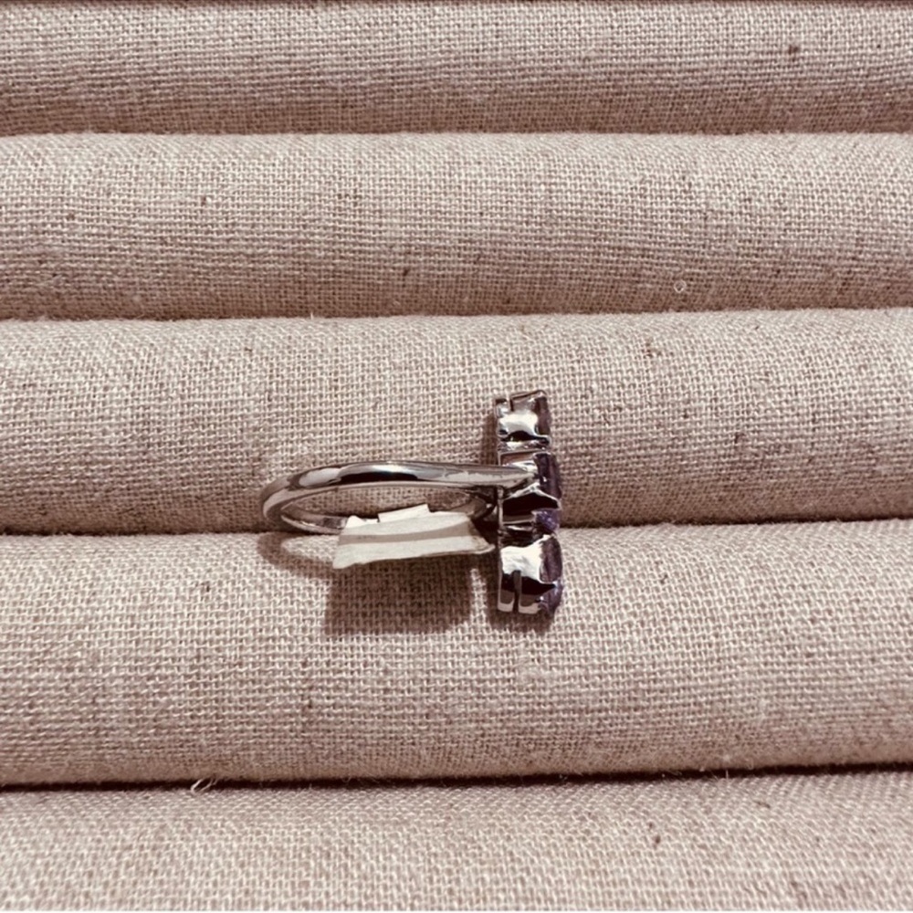 Vintage | Ring | Genuine Amethyst Ring in Silver - Picture 5 of 9